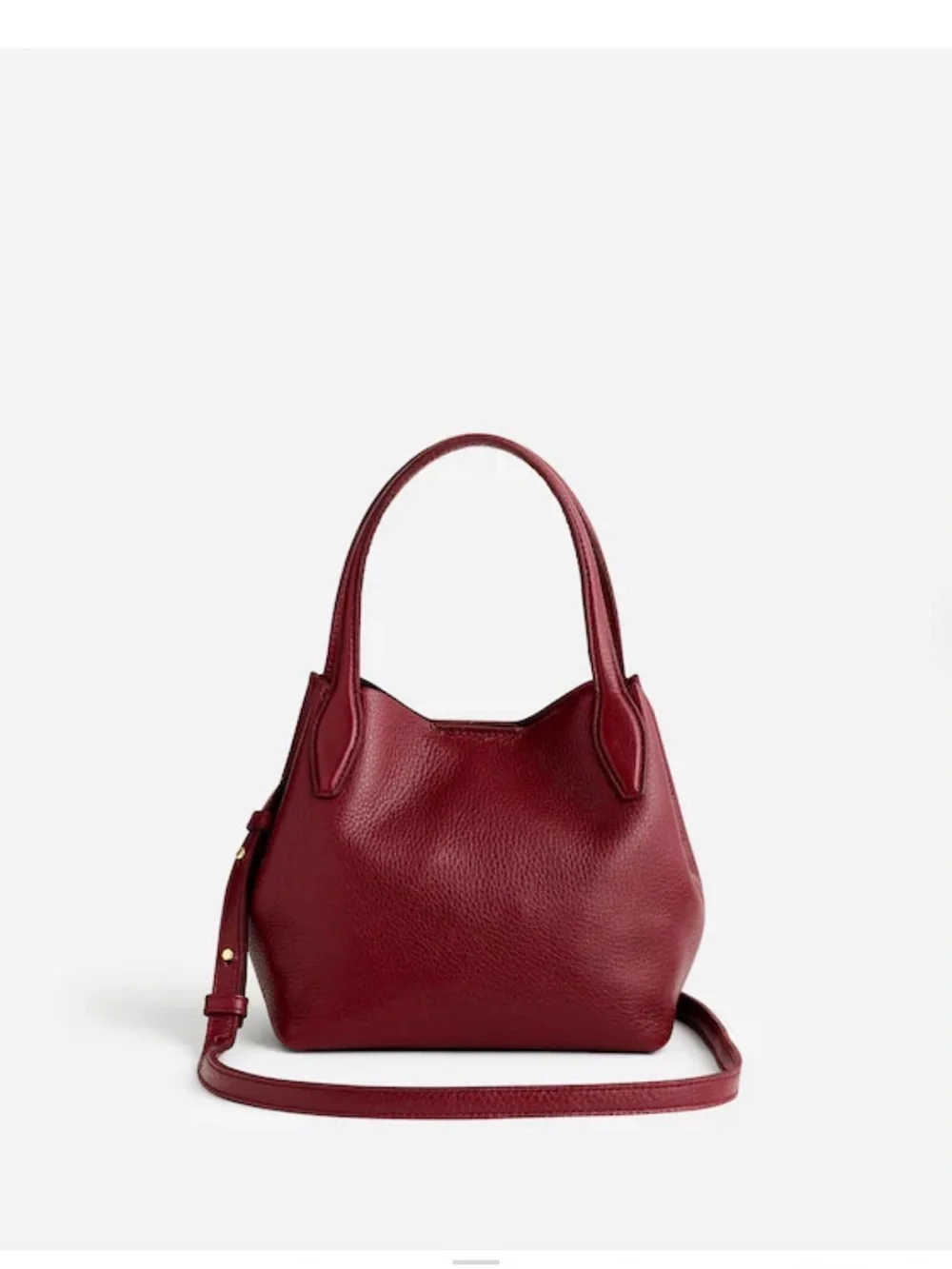 Madewell mini shopper burgundy